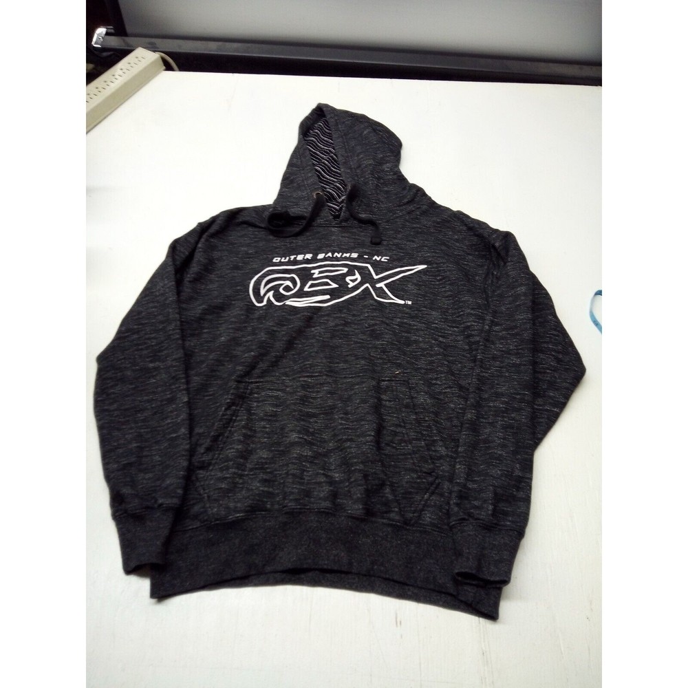 Lone Rock Clothing Men’s Size M Black Hoodie Hooded Sweatshirt Outer Banks NC